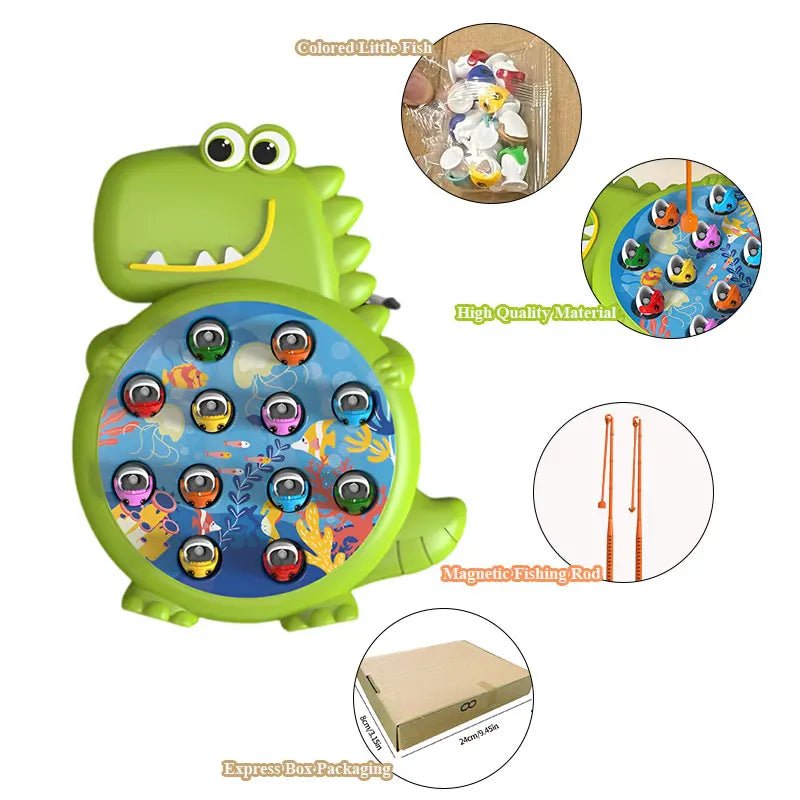 Dinosaur Magnetic Fishing Toys Play Rod Game for Kids - BabyHaven