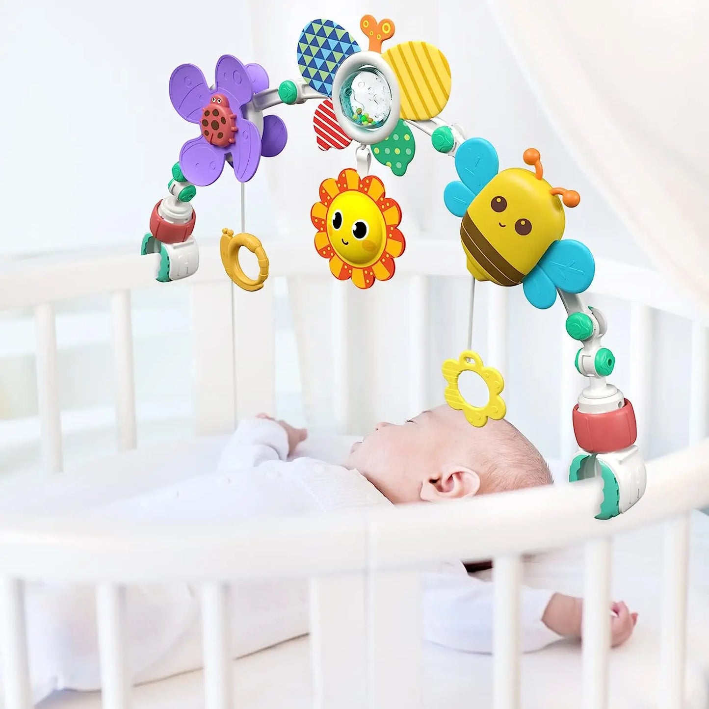 Baby Stroller Toy For Bed Mobile Infant Crib Rattles Newborn Baby Bed Hanging Rattle Baby Car Educational Baby Toys 0 12 Months - BabyHaven
