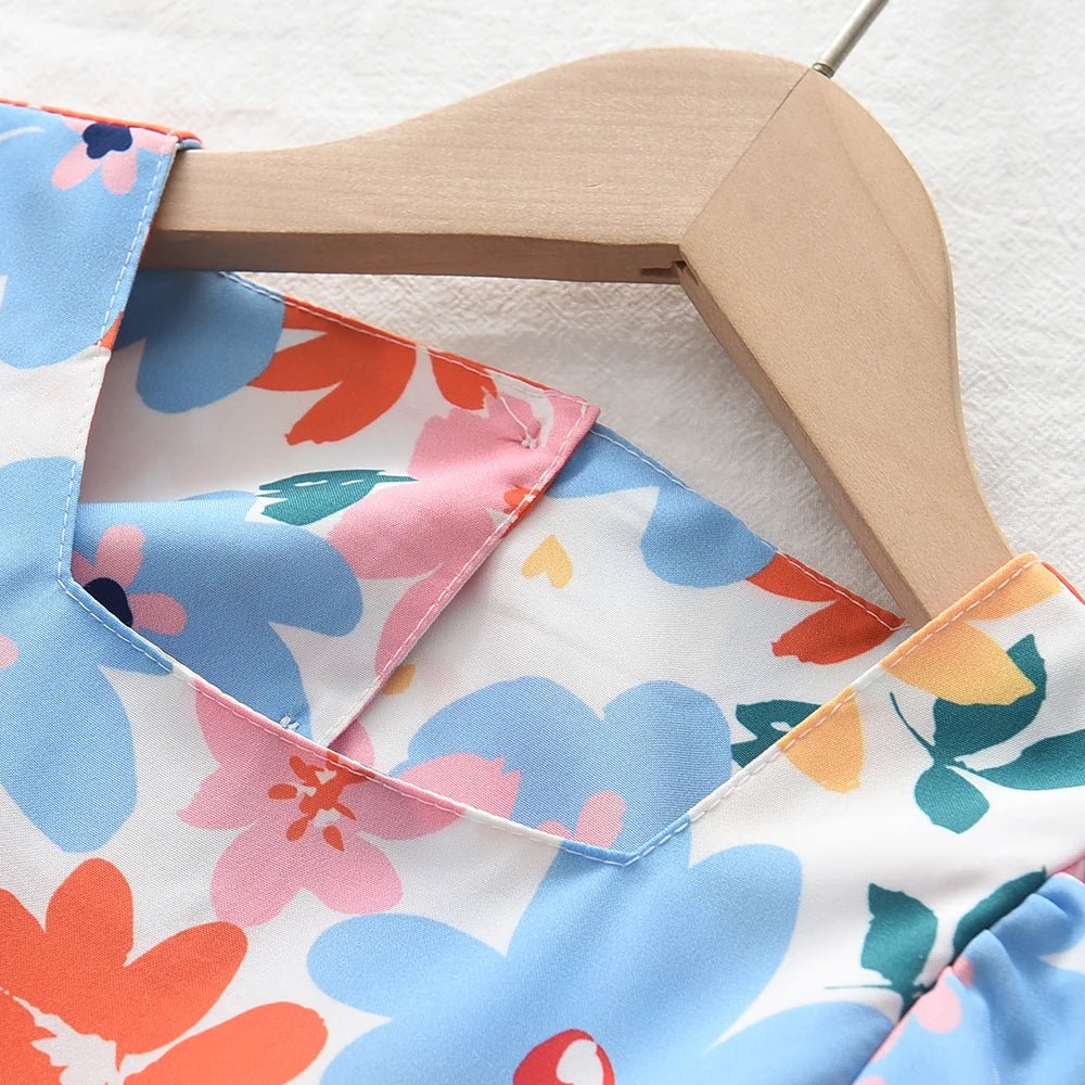 Girls Dresses Summer New Baby Girls Floral Dresses - BabyHaven
