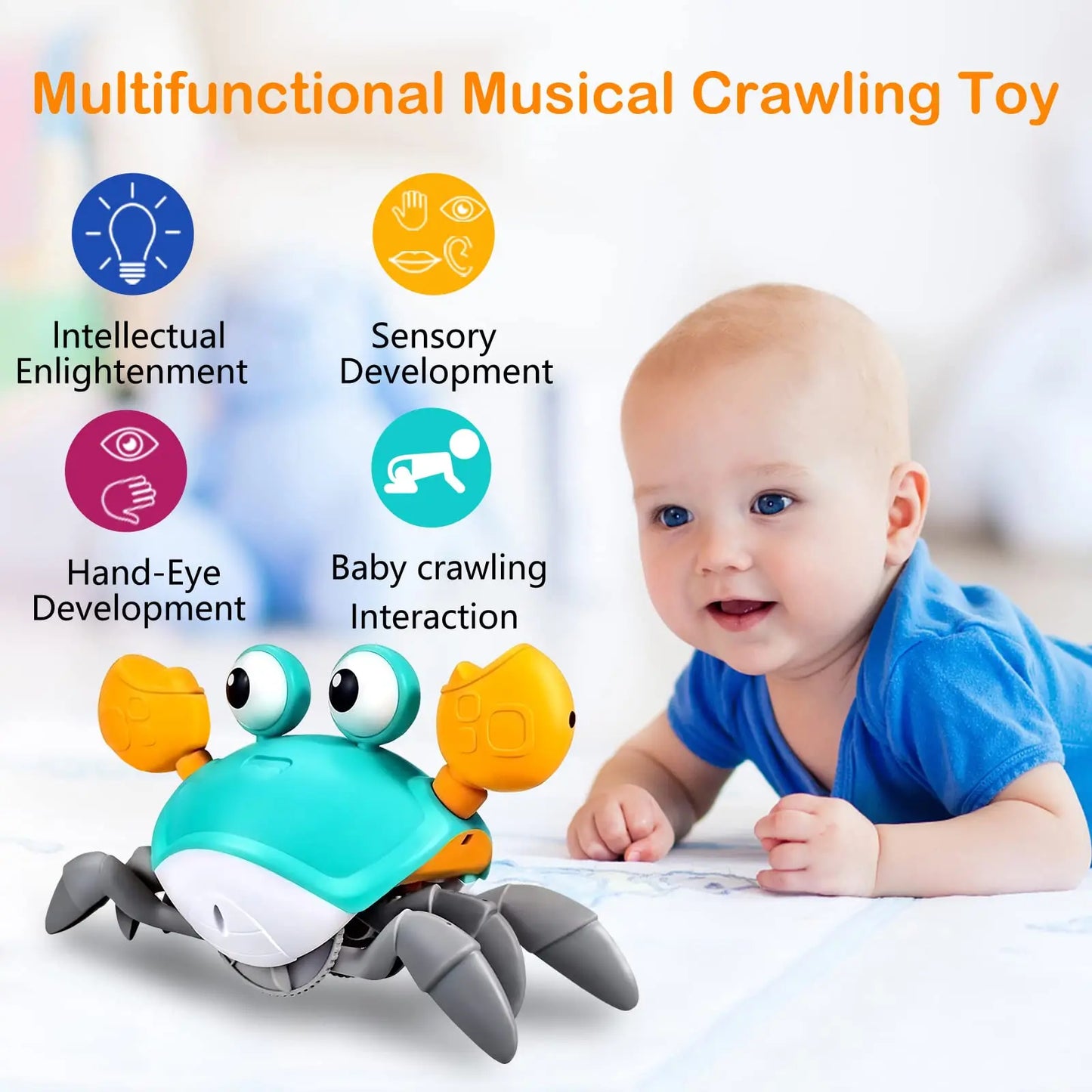 Kids Induction Escape Walking Crab Octopus Toy For Toddlers - BabyHaven