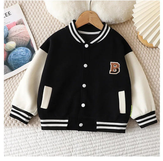 Children's Jackets 2025 Spring Boys Girls Baseball Coats New Kids Embroidered Letters Cardigan Autumn Fashion Outerwear Clothing - BabyHaven
