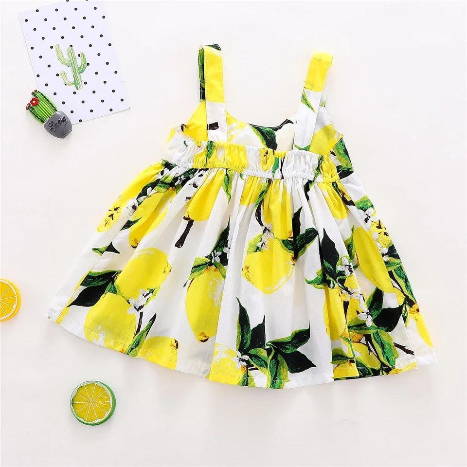 New Cute Printed Sleeveless Newborn Princess Dress - BabyHaven