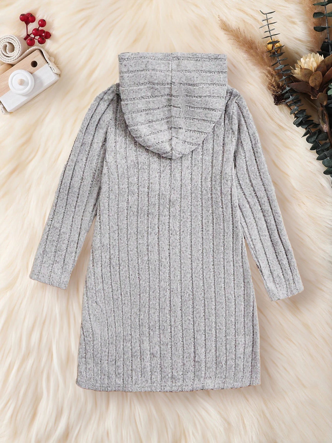 Summer Girls Dress Long Sleeve Hooded Striped 4 - 7Y - BabyHaven