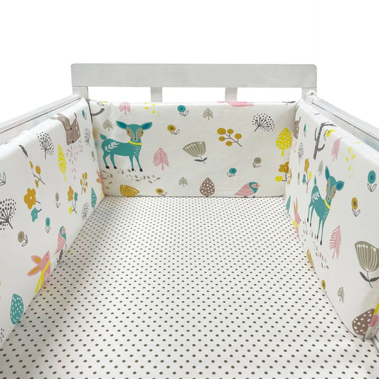Baby Bumper Chichonera Cot Protector Infant Cotton Braid - BabyHaven