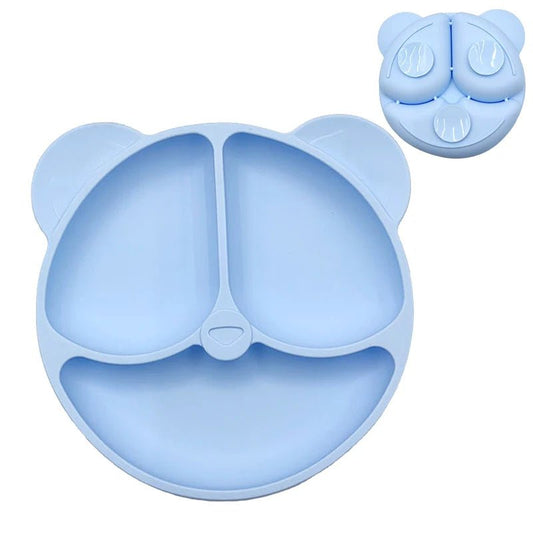 Baby Safe Silicone Dining Plate Suction Cartoon Bowl - BabyHaven