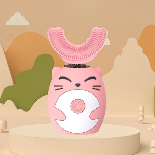 Sonic Electric Toothbrush Kids U - shaped Smart 360 Degrees Ultrasonic - BabyHaven