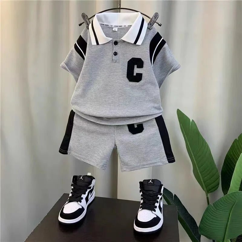 Baby Costume Boy Fashion Casual Set Summer T-shirt Shorts 2Pcs - BabyHaven