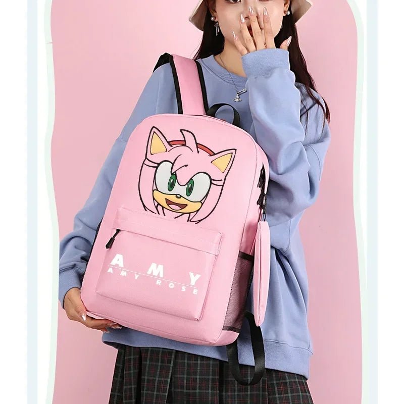 Sonics Backpack Lovely Student Schoolbag Large Capacity Knapsacks - BabyHaven