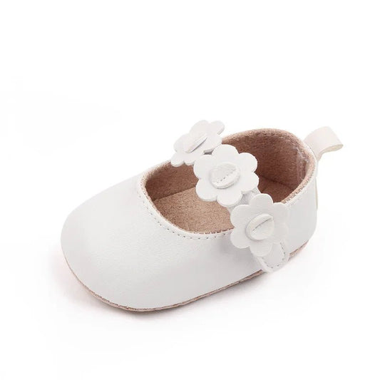 0 - 2 Years Baby Girls PU Leather Shoes Spring Autumn Flower - BabyHaven