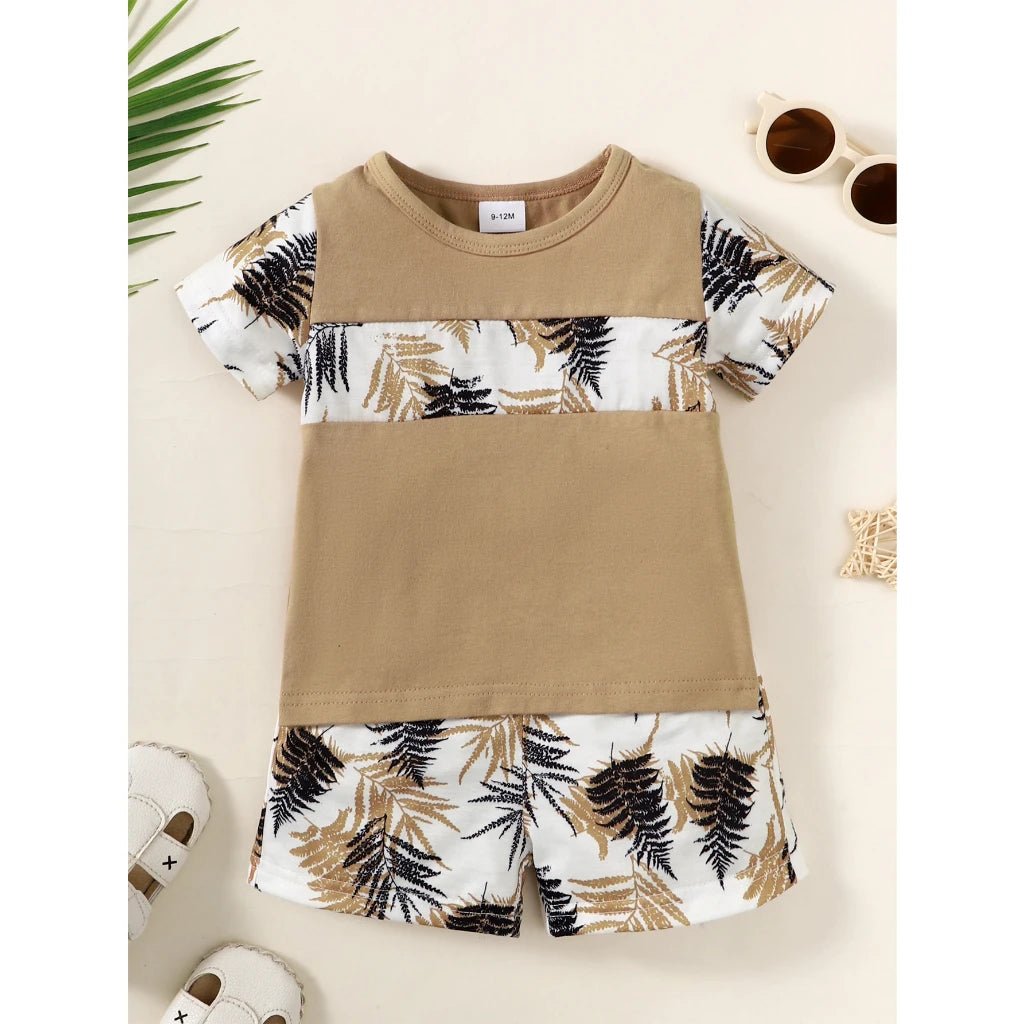 Baby Boy Clothes Set Short Sleeves Top Shorts 2PCS - BabyHaven