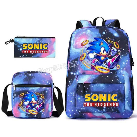 Sonics Backpack Lovely Student Schoolbag Large Capacity Knapsacks - BabyHaven