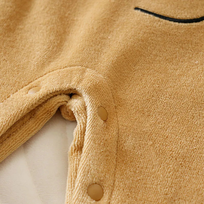 Christmas Reindeer Coppernose Onesie Baby Lovely Autumn and Winter Warmth Comfortable Romper Newborn Knitted Soft Outdoor Soft