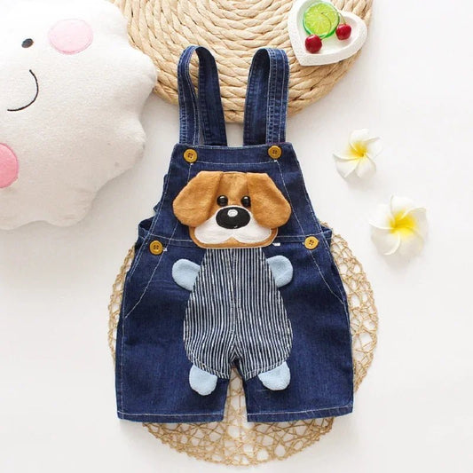 Summer Overalls Shorts Boys Girls Denim Jumpsuits - BabyHaven