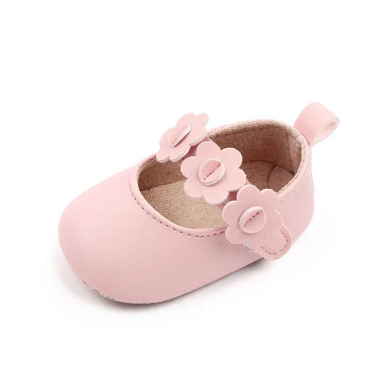 0 - 2 Years Baby Girls PU Leather Shoes Spring Autumn Flower - BabyHaven
