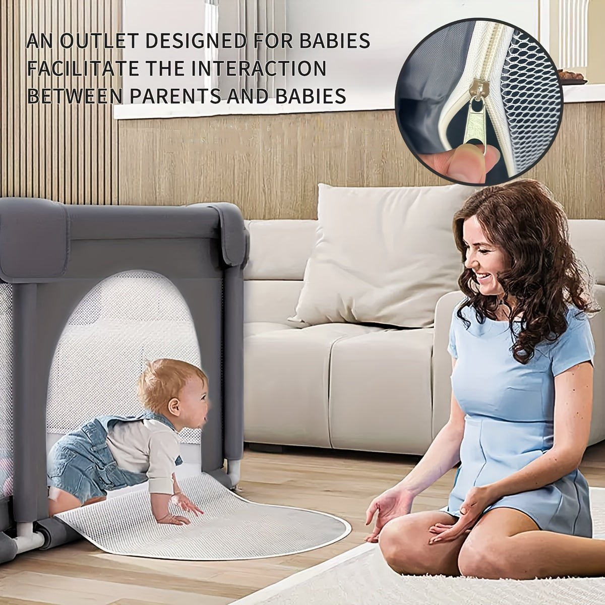 Happy Haven Fence for Safe and Fun Playtime Area 55 - BabyHaven