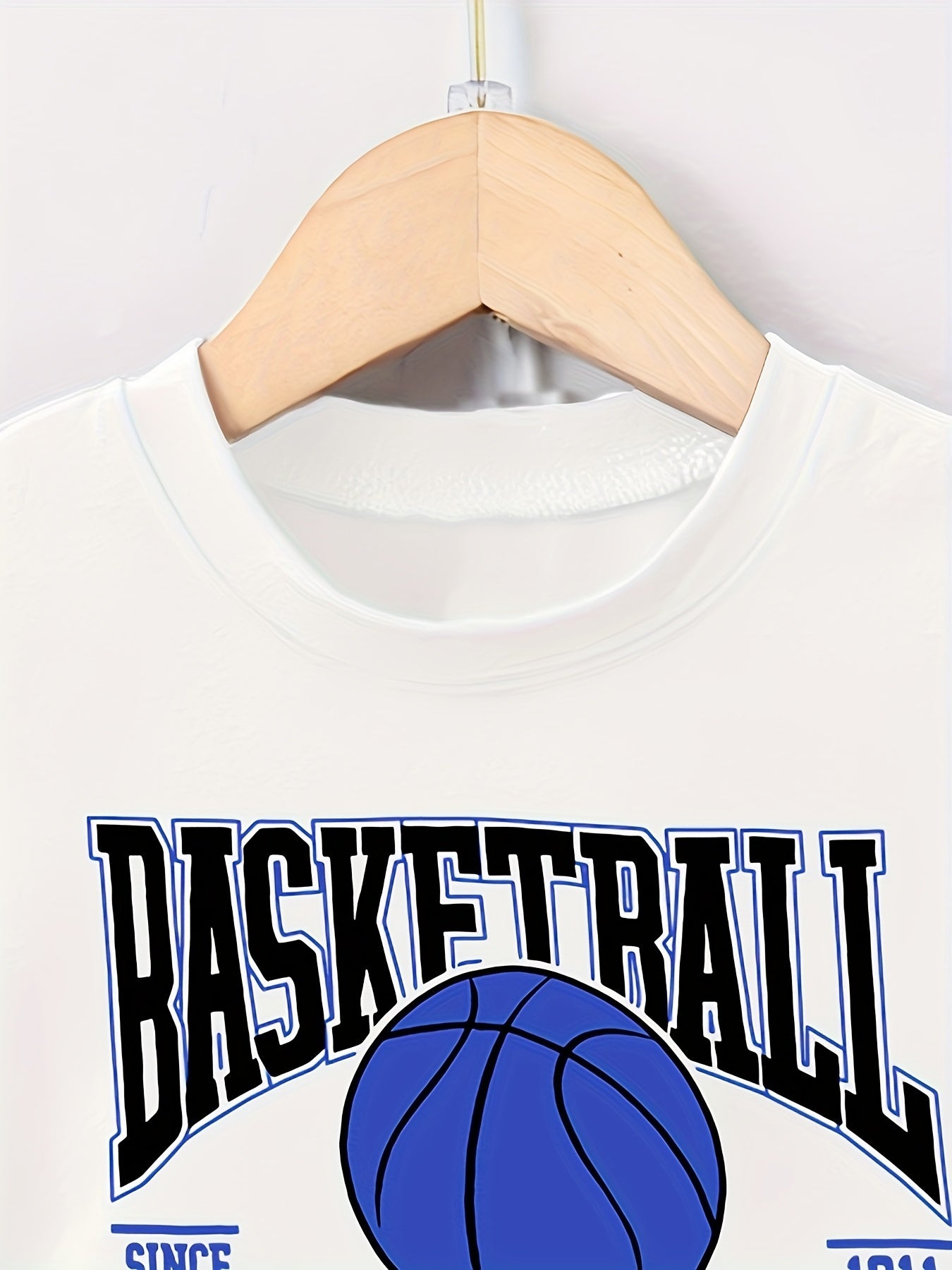 “Valentine’s Day” “Ramadan”, Boys Suit, Letter and Basketball Print, Summer Fashion Casual Simple Round Neck T-shirt and Shorts, Perfect for Outdoor