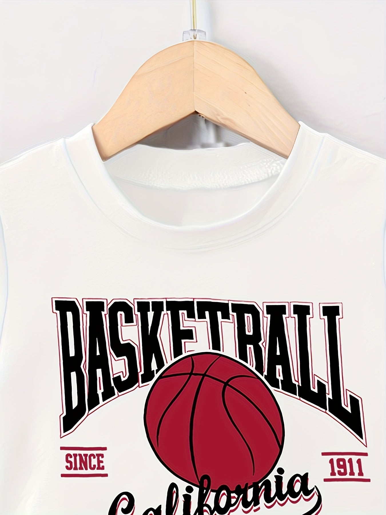 “Valentine’s Day” “Ramadan”, Boys Suit, Letter and Basketball Print, Summer Fashion Casual Simple Round Neck T-shirt and Shorts, Perfect for Outdoor