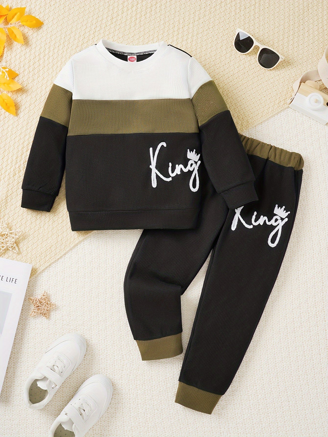 Boys' Activewear Sweatshirt & Joggers Set for Comfort - BabyHaven