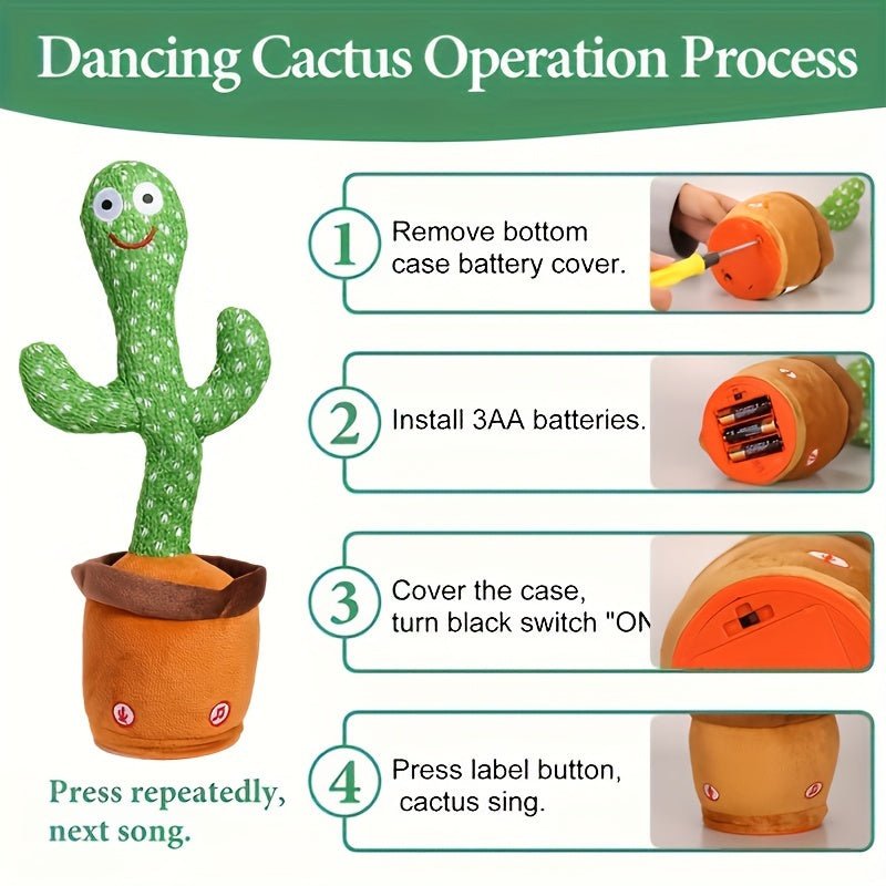 Dance Cactus Talking Cactus Toys For Kids Christmas Gift - BabyHaven