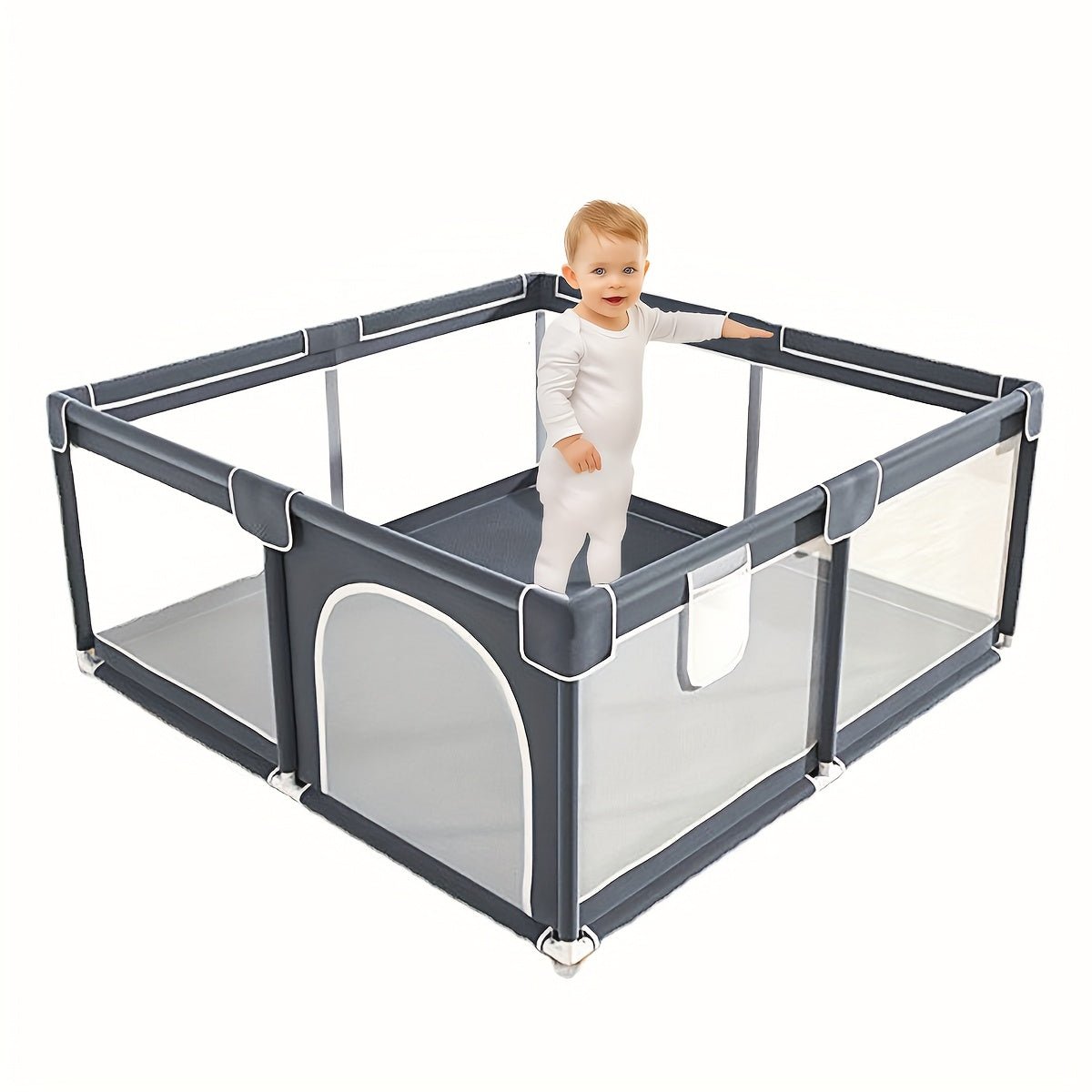 Happy Haven Fence for Safe and Fun Playtime Area 55 - BabyHaven