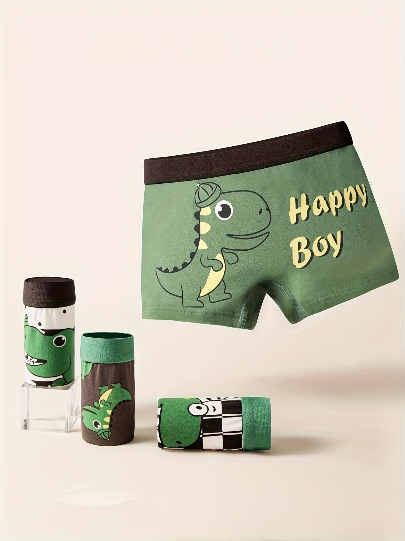 Four-Pack Boys' Boxers In Assorted Colors For Kids