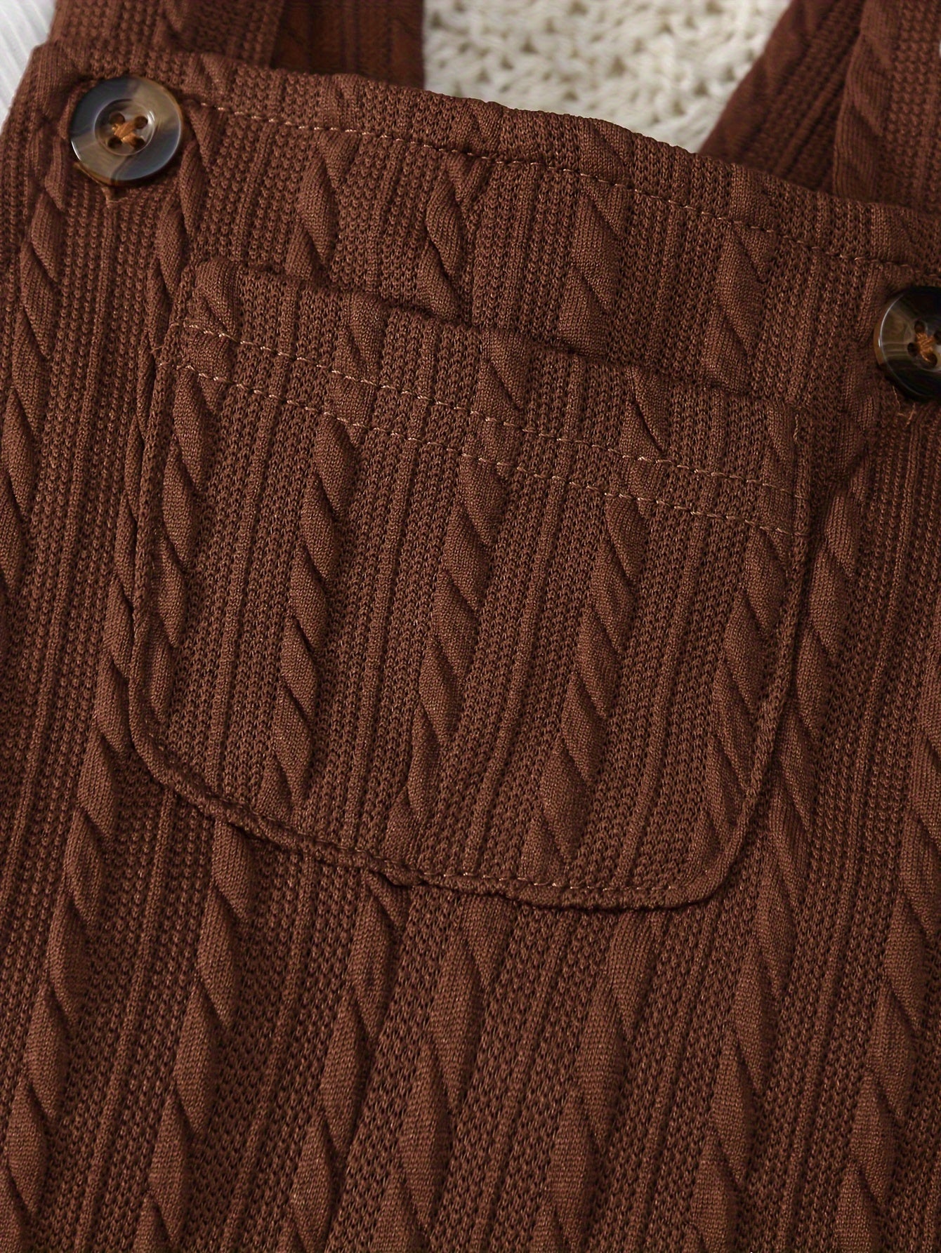 Stylish Brown Overall With White Top: A Perfect Duo Outfit