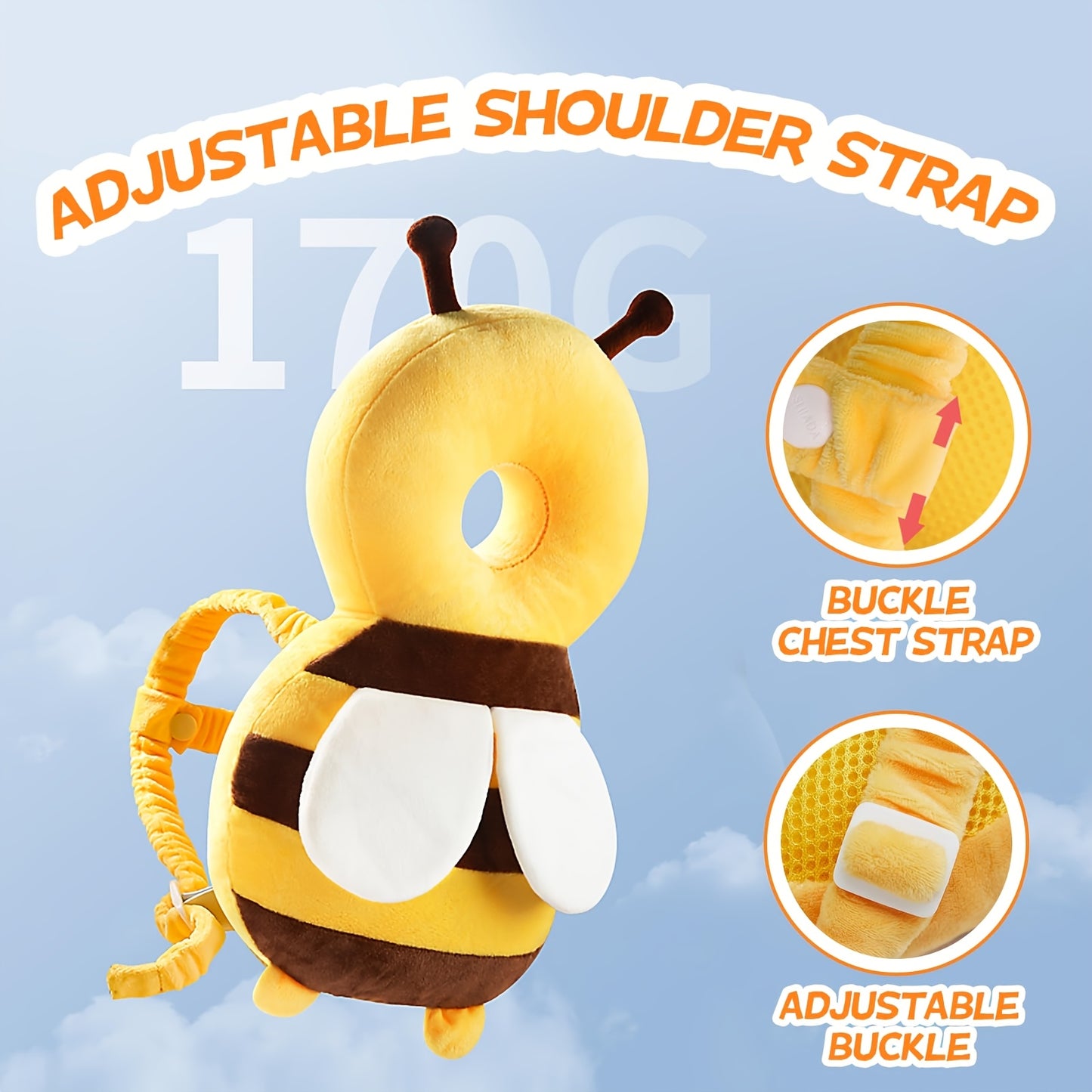 Baby Walker Head Protection Backpack for Safe Adventures