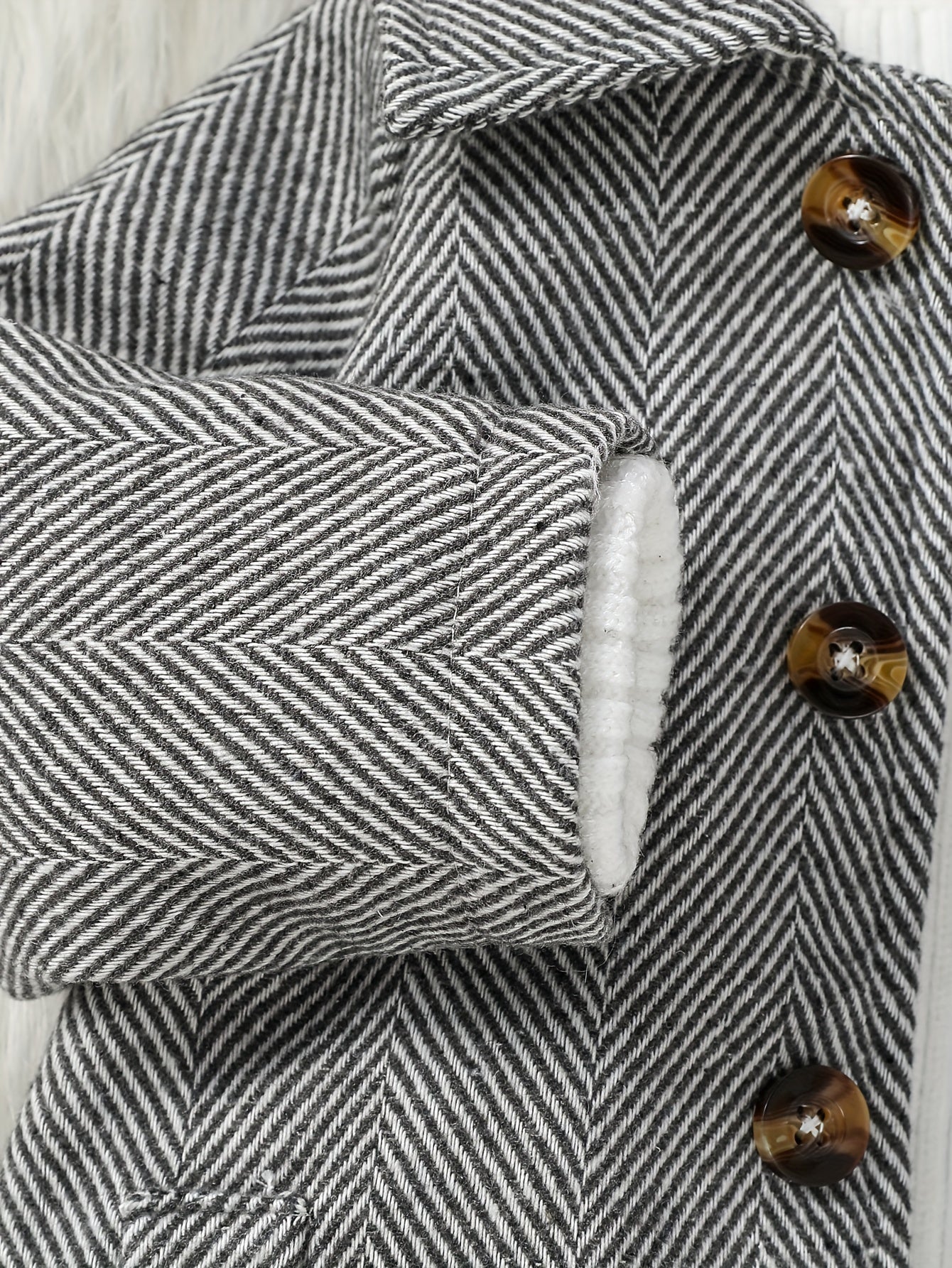 Stylish Jacket With Striped Wool Design For Kids Winter Coat - BabyHaven