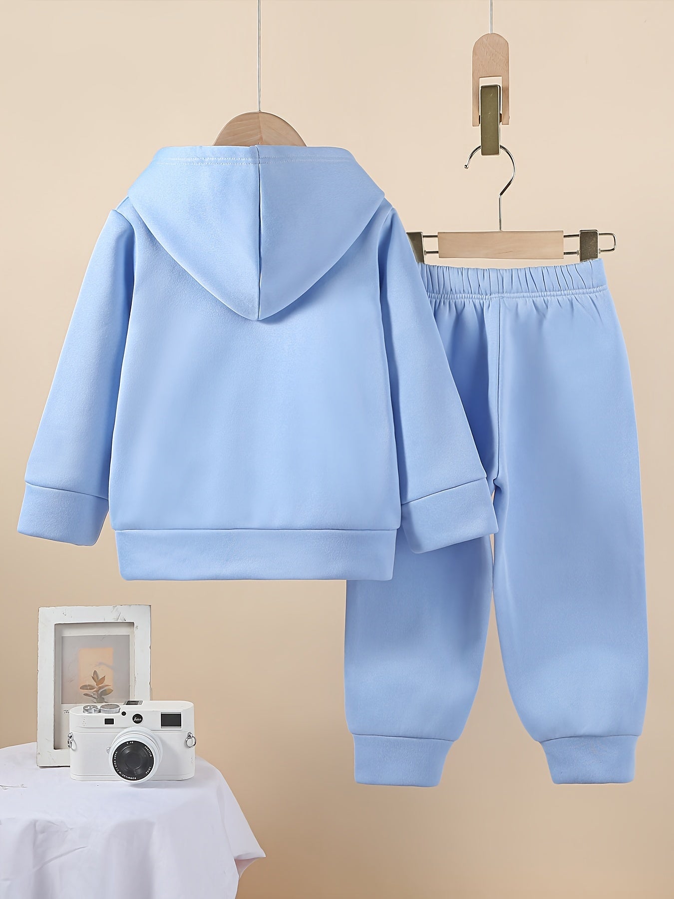 Boys Cozy Fleece Lined Hoodie and Joggers Set with Cartoon Animal Print Casual Machine Washable Outfit for Winter Perfect for Outdoor - BabyHaven