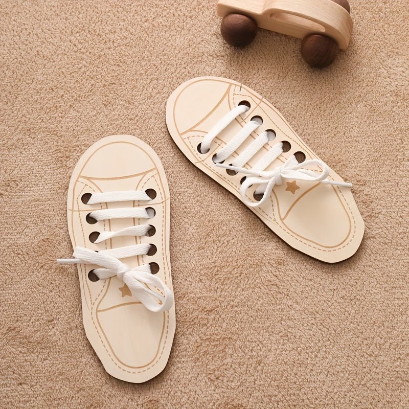 Shoe Lace Threading Toy for Kids Fine Motor Skills - BabyHaven