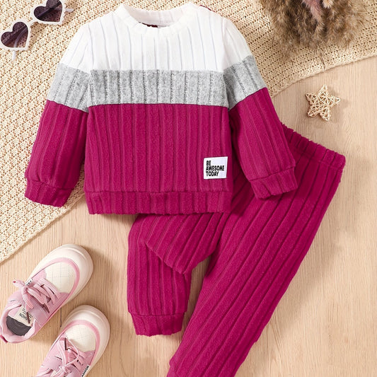 Trendy Girls' 2 - Piece Knitwear Set for Stylish Comfort - BabyHaven