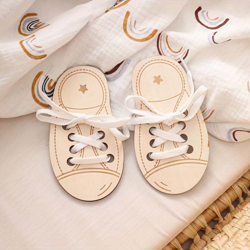 Shoe Lace Threading Toy for Kids Fine Motor Skills - BabyHaven