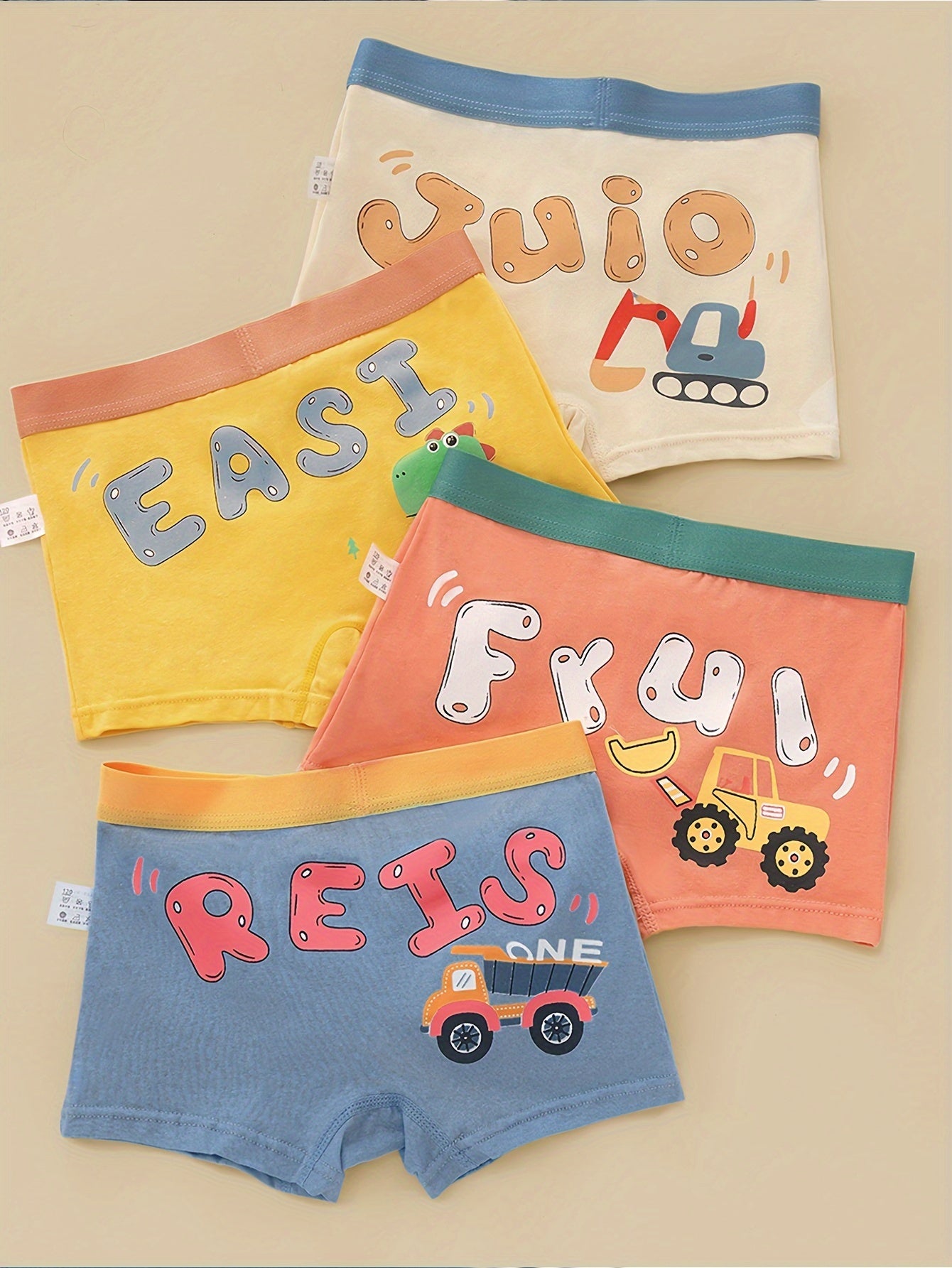 Four Packs Of Men's Flat-Cut Underwear For Ultimate Comfort