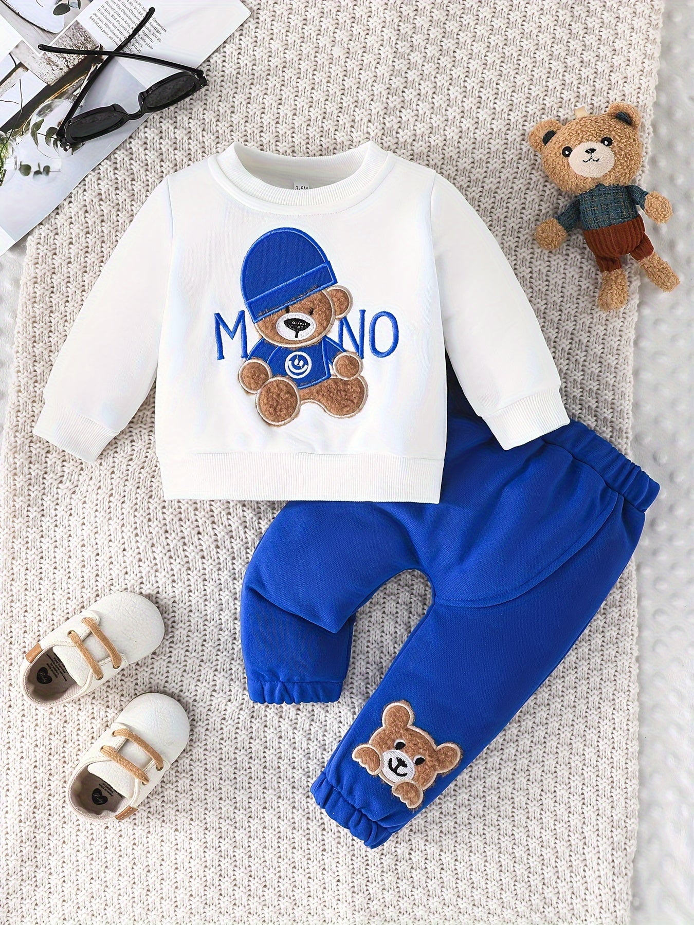 Bear Essentials: Fun 2-Piece Outfit Set For Boys