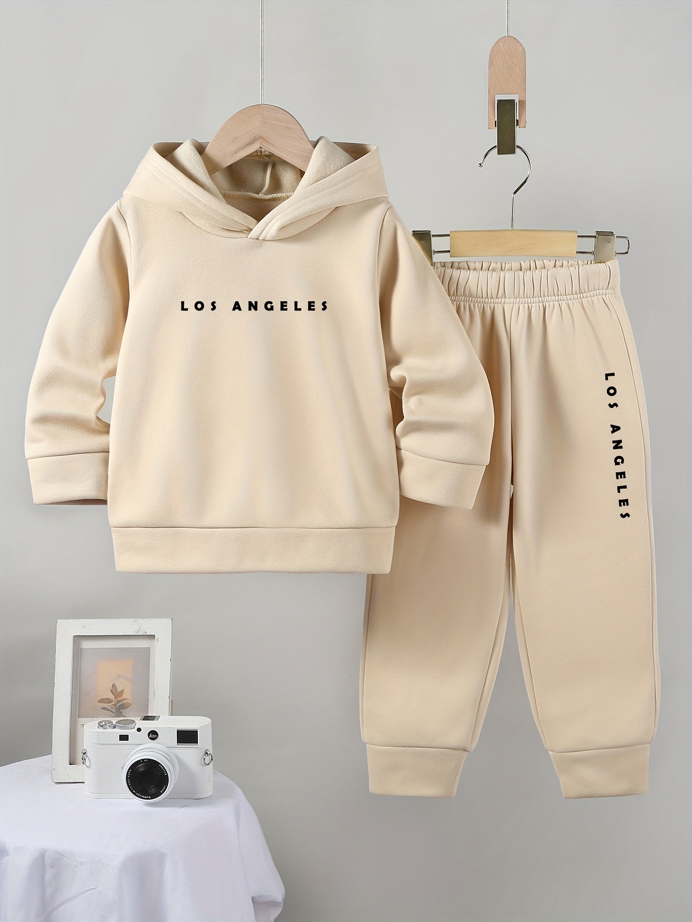 Boys Cozy Fleece Lined Hoodie and Joggers Set with Cartoon Animal Print Casual Machine Washable Outfit for Winter Perfect for Outdoor - BabyHaven