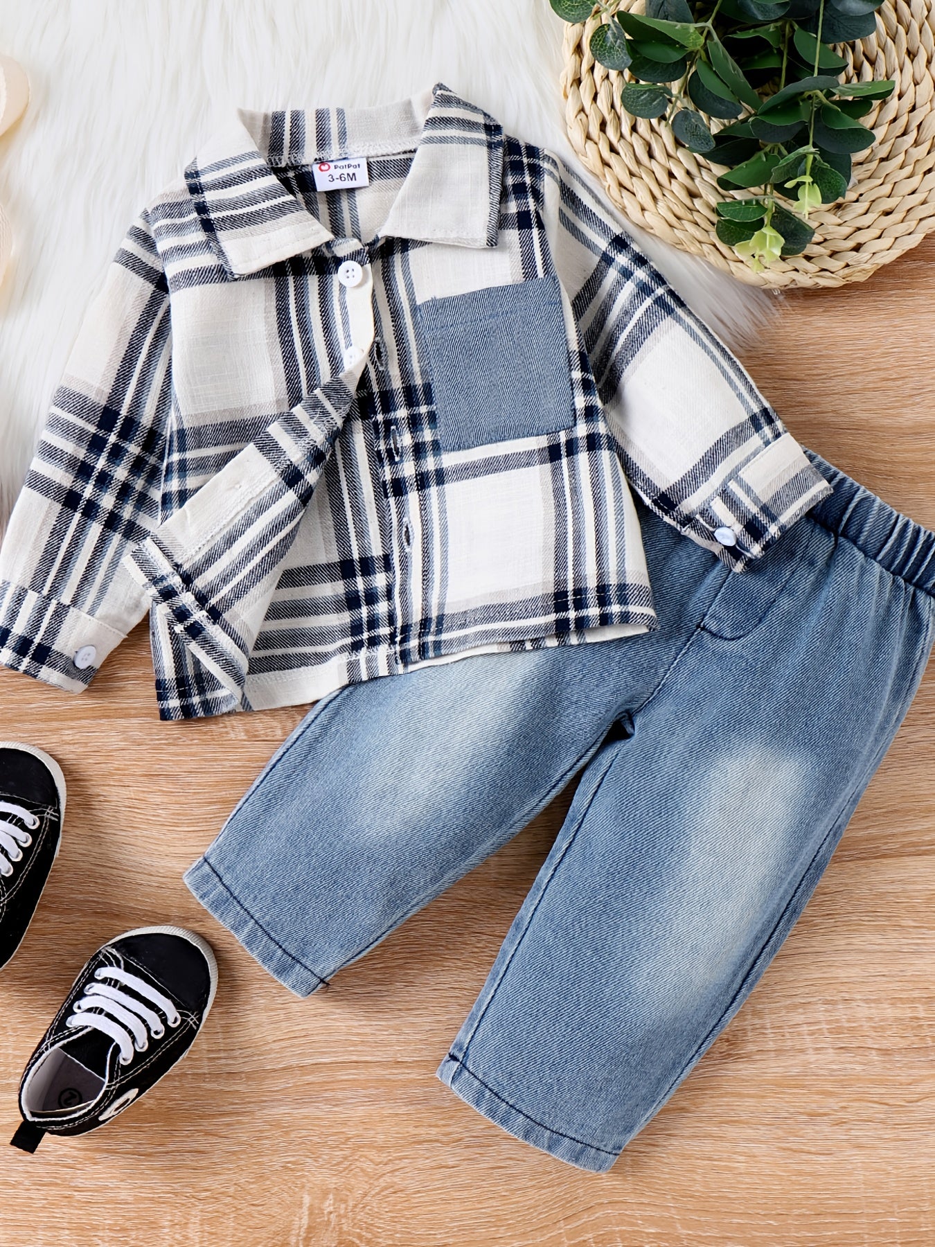 Denim Duo: 2-Piece Set For Stylish Boys Under 12