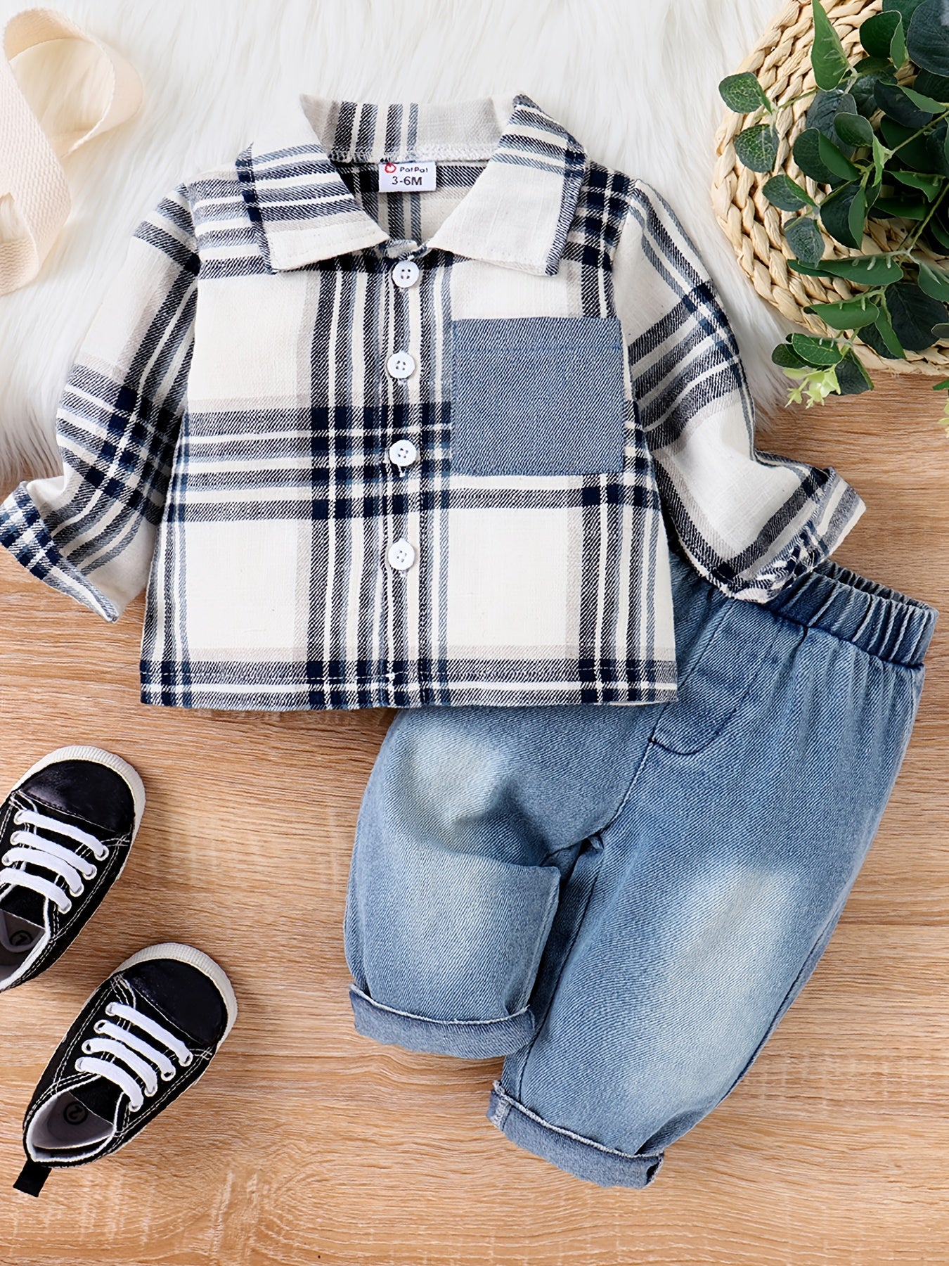 Denim Duo: 2-Piece Set For Stylish Boys Under 12
