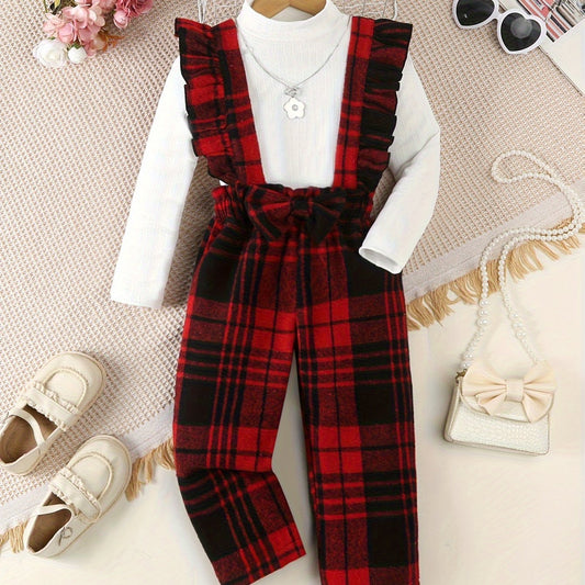 Chic Two - Piece Set Featuring A Comfy And Cute Overall - BabyHaven