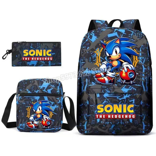 Sonics Backpack Lovely Student Schoolbag Large Capacity Knapsacks - BabyHaven