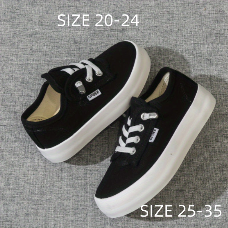 Youngsters' Fashion Canvas Shoes - Breathable Slip-On Low Tops