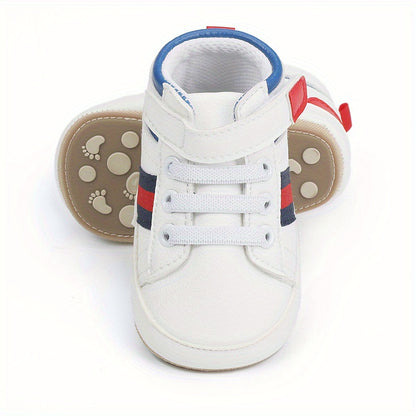 Comfortable Sneakers With Hook And Loop Fastener For Baby Boys