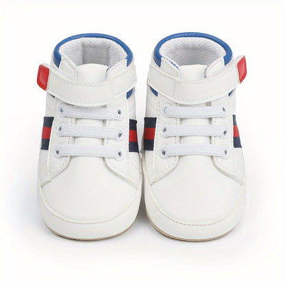 Comfortable Sneakers With Hook And Loop Fastener For Baby Boys