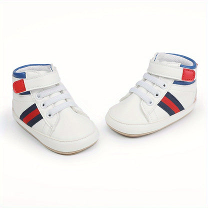 Comfortable Sneakers With Hook And Loop Fastener For Baby Boys