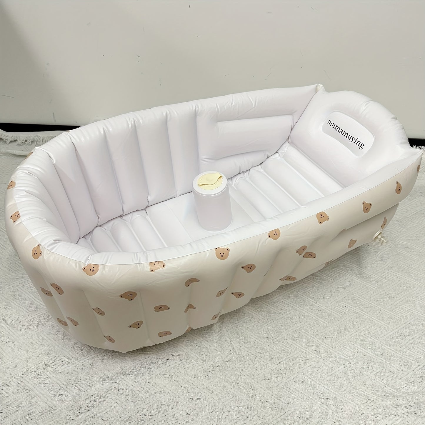 Cute Cartoon Pattern Inflatable Bathtub for Kids Fun - BabyHaven