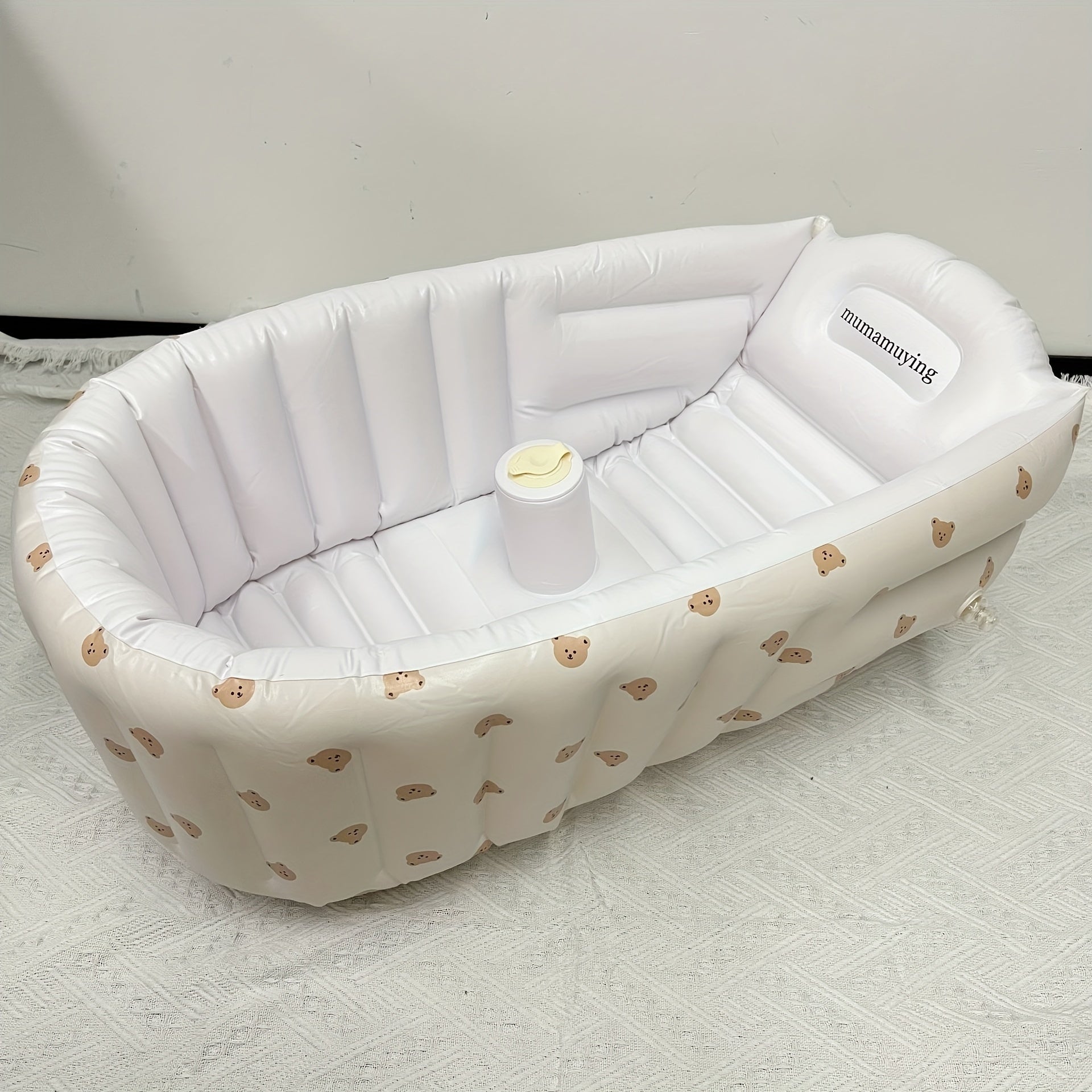 Cute Cartoon Pattern Inflatable Bathtub for Kids Fun - BabyHaven