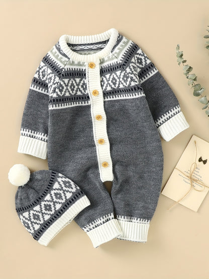 Cozy Baby Set With Classic Nordic Design For Infants