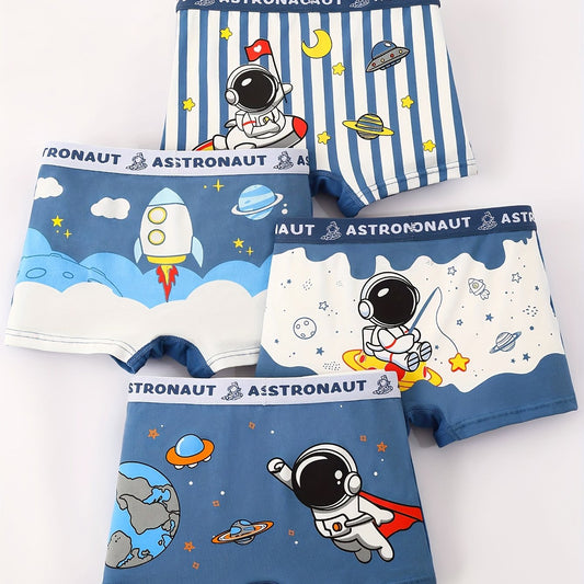 Four Packs Of Men's Flat-Cut Underwear For Ultimate Comfort