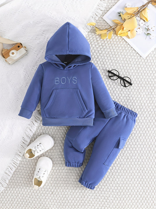 Casual 2-Piece Outfit Featuring Boys Print for Kids