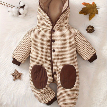 Dapper Delight Adorable Plaid Jacket For Little Ones Cozy