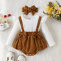 Classic Cuteness Adorable Outfit With White And Brown Dress